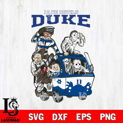 Duke Blue Devils Jason Voorhees Horror 10 Svg Eps Dxf Png File, NCAA svg, Digital Download, Instant Download