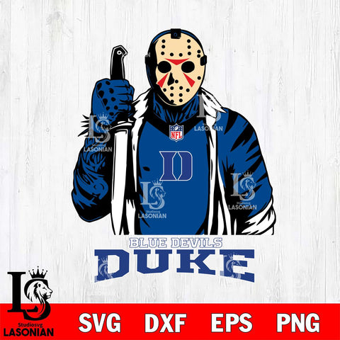 Duke Blue Devils Jason Voorhees Horror 3 Svg Eps Dxf Png File, NCAA svg, Digital Download, Instant Download
