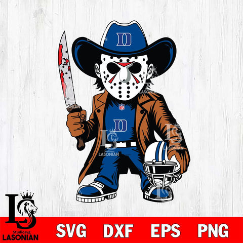 Duke Blue Devils Jason Voorhees Horror Svg Eps Dxf Png File, NCAA svg, Digital Download, Instant Download