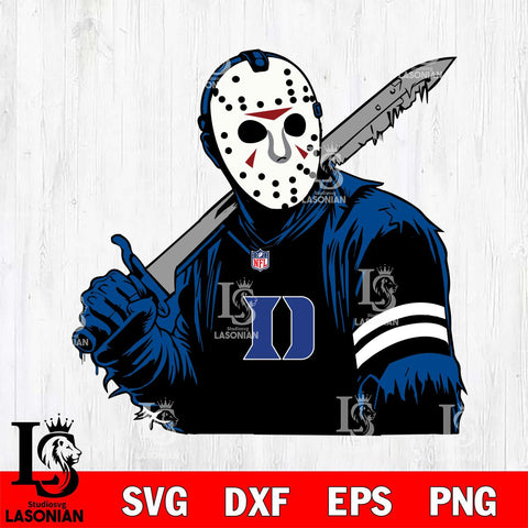 Duke Blue Devils Jason Voorhees Horror 7 Svg Eps Dxf Png File, NCAA svg, Digital Download, Instant Download