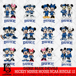 Duke Blue Devils Mickey Minnie Mouse NCAA Bundle 12 Svg Eps Dxf Png File, Bundle NCAA svg , File Cut , Digital Download , Instant Download, Cut Svg Files