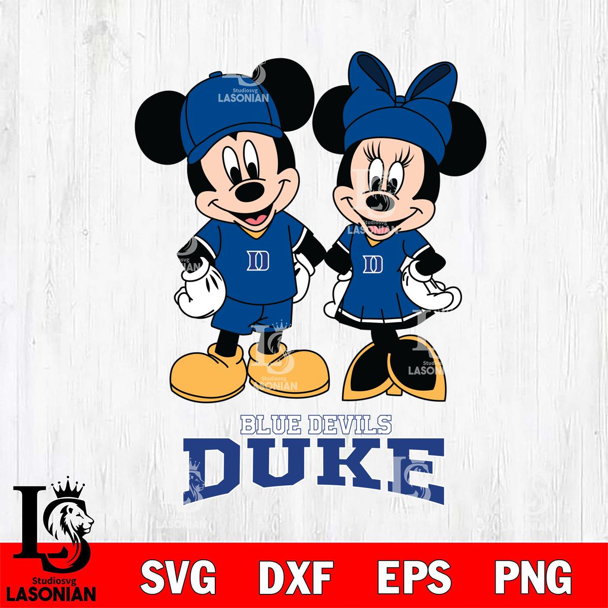 Duke Blue Devils Mickey Minnie Rugby – lasoniansvg