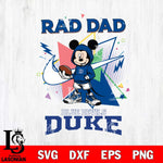 Duke Blue Devils Mickey Wearing Hoodie Rad Dad SVG DXF EPS PNG FILE, NCAA File Cut,Digital Download,Instant Download