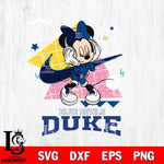Duke Blue Devils Minnie Mouse Dancing SVG DXF EPS PNG FILE, NCAA File Cut,Digital Download,Instant Download