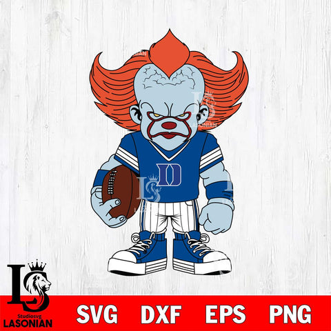 Duke Blue Devils Pennywise Horror Sport 11 Svg Eps Dxf Png File, Digital Download