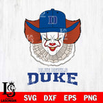 Duke Blue Devils Pennywise Horror Sport 12 Svg Eps Dxf Png File, Digital Download