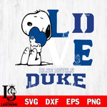Duke Blue Devils Snoopy Sport 10 Svg Eps Dxf Png File, Digital Download