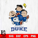 Duke Blue Devils Snoopy Sport 4 Svg Eps Dxf Png File, Digital Download