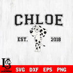 EST BLUEY CHLOE Svg Eps Dxf Png File, Digital Download, Instant Download
