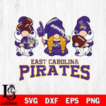 East Carolina Pirates 3 Gnomes Football Svg Eps Dxf Png File, Digital Download, Instant Download