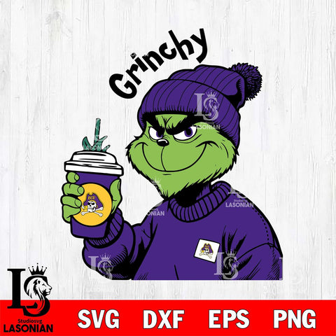 East Carolina Pirates Boujee Grinch 10 Svg Eps Dxf Png File, Digital Download, Instant Download