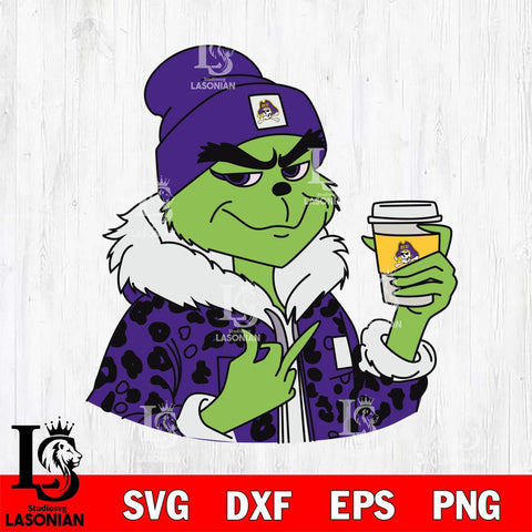 East Carolina Pirates Boujee Grinch 7 Svg Eps Dxf Png File, Digital Download, Instant Download