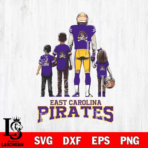 East Carolina Pirates Father Football SVG DXF EPS PNG FILE,NCAA SVG, Father day Digital Download,Instant Download, Silhouette