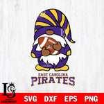 East Carolina Pirates Gnomes Football Svg Eps Dxf Png File, Digital Download, Instant Download