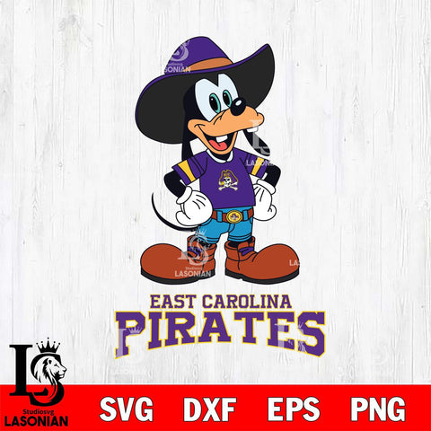 East Carolina Pirates Goofy Cowboy Sport SVG DXF EPS PNG FILE,NCAA svg ,Football Digital Download,Instant Download, Silhouette