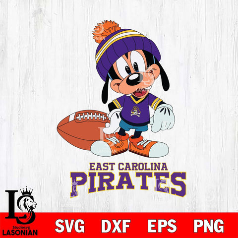 East Carolina Pirates Goofy Football SVG DXF EPS PNG FILE,NCAA svg ,Football Digital Download,Instant Download, Silhouette