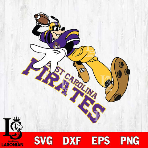East Carolina Pirates Goofy rugby player SVG DXF EPS PNG FILE,NCAA svg ,Football Digital Download,Instant Download, Silhouette