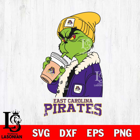 East Carolina Pirates Grinch Bougie Football Svg Eps Dxf Png File, Digital Download, Instant Download