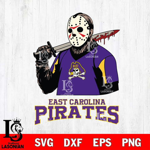 East Carolina Pirates Jason Voorhees 11 Svg Eps Dxf Png File, Digital Download