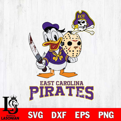 East Carolina Pirates Jason Voorhees 12 Svg Eps Dxf Png File, Digital Download