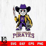 East Carolina Pirates Jason Voorhees 3 Svg Eps Dxf Png File, Digital Download