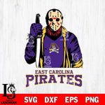 East Carolina Pirates Jason Voorhees 6 Svg Eps Dxf Png File, Digital Download