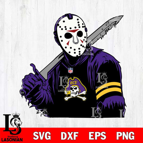 East Carolina Pirates Jason Voorhees Horror 7 Svg Eps Dxf Png File, NCAA svg, Digital Download, Instant Download