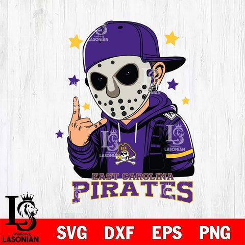 East Carolina Pirates Jason Voorhees Horror 9 Svg Eps Dxf Png File, NCAA svg, Digital Download, Instant Download