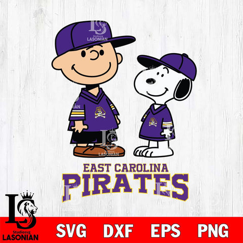 East Carolina Pirates Peanuts Snoopy Football SVG DXF EPS PNG FILE,Snoopy File Cut, NCAA Digital Download,Instant Download,Christmas Silhouette