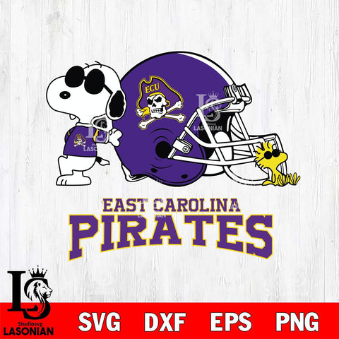 East Carolina Pirates Snoopy Sport 2 Svg Eps Dxf Png File, Digital Download