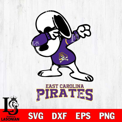 East Carolina Pirates Snoopy Sport 3 Svg Eps Dxf Png File, Digital Download