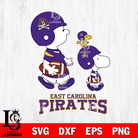 East Carolina Pirates Snoopy Sport Svg Eps Dxf Png File, Digital Download