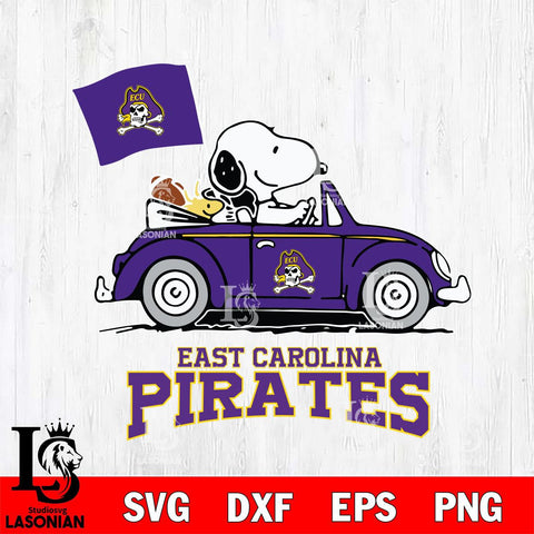 East Carolina Pirates Snoopy Sport 5 Svg Eps Dxf Png File, Digital Download