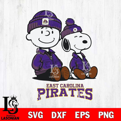 East Carolina Pirates Snoopy Sport 6 Svg Eps Dxf Png File, Digital Download