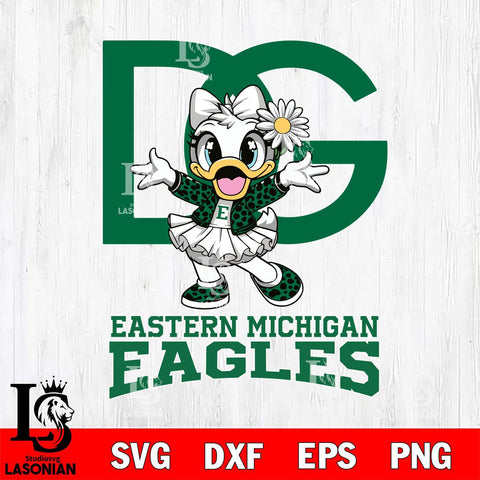 Eastern Michigan Eagles Dolce And Gabbana Daisy Duck Disney Svg Eps Dxf Png File, Digital Download, Instant Download