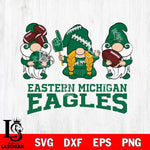Eastern Michigan Eagles 3 Gnomes Football Svg Eps Dxf Png File, Digital Download, Instant Download