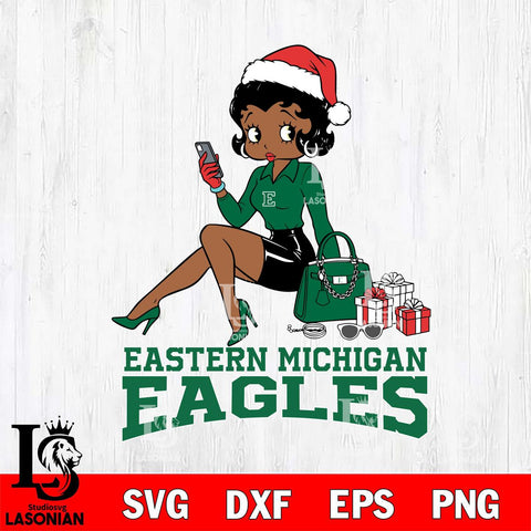 Eastern Michigan Eagles Betty Boop Phone File Cut, NCAA SVG DXF EPS PNG PDF File, Digital Download , Criucut , Silhouette