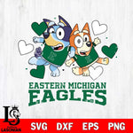 Eastern Michigan Eagles Bluey & Bingo 10 Svg Eps Dxf Png File, NCAA svg, Digital Download, Instant Download