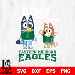 Eastern Michigan Eagles Bluey & Bingo 4 Svg Eps Dxf Png File, NCAA svg, Digital Download, Instant Download