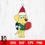 Eastern Michigan Eagles Bluey Lucky Christmas Svg Eps Dxf Png File, Digital Download, Instant Download
