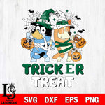 Eastern Michigan Eagles Bluey Trick or Treat Halloween 2 Svg Eps Dxf Png File, Digital Download, Instant Download