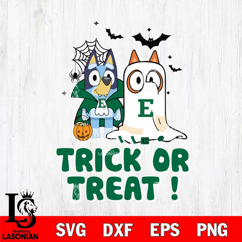 Eastern Michigan Eagles Bluey Trick or Treat Halloween Svg Eps Dxf Png File, Digital Download, Instant Download