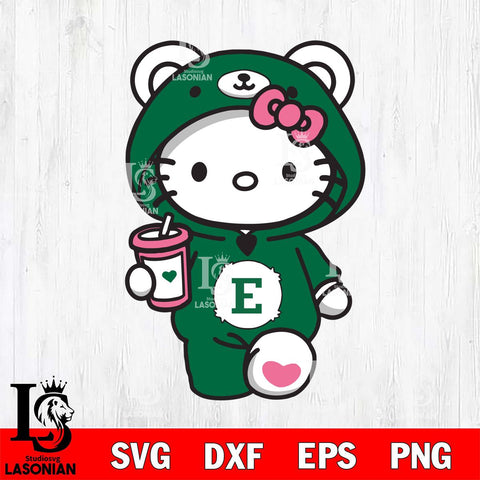 Eastern Michigan Eagles Cute Hello Kitty Svg Eps Dxf Png File, Digital Download, Instant Download