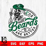 Eastern Michigan Eagles Dad With Beard Are Better Svg Eps Dxf Png File, Digital Download, Instant Download