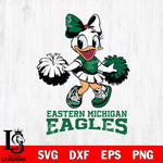 Eastern Michigan Eagles Daisy Duck Cheerleader Disney, Svg Eps Dxf Png File, Digital Download