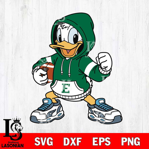 Eastern Michigan Eagles Donald Duck Disney Christmas File Cut, NCAA SVG DXF EPS PNG FILE, Digital Download , Criucut , Silhouette