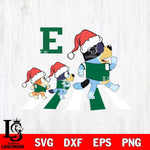Eastern Michigan Eagles Family Bluey Walking Christmas Svg Eps Dxf Png File, Digital Download, Instant Download
