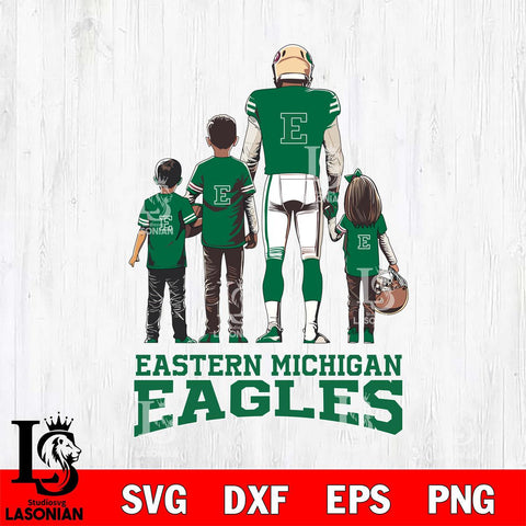 Eastern Michigan Eagles Father Football SVG DXF EPS PNG FILE,NCAA SVG, Father day Digital Download,Instant Download, Silhouette