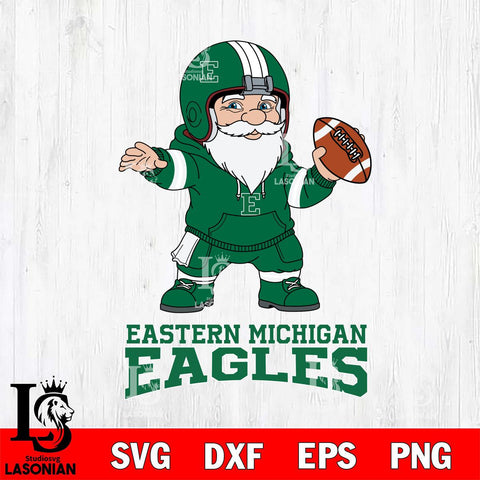 Eastern Michigan Eagles Gnome football player File Cut, NCAA SVG, Digital Download , Criucut , Silhouette
