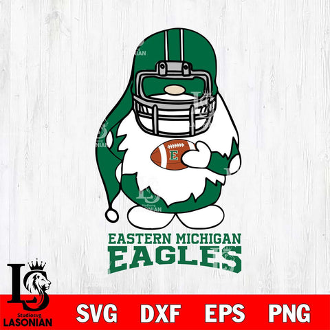 Eastern Michigan Eagles Gnomes Christmas Svg Eps Dxf Png File, Digital Download, Instant Download